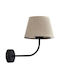 TK Lighting Chicago Classic Lamp Wall with Socket E27 Beige 30x28cm