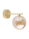 TK Lighting Estera Klassisch Leuchte Wand mit Fassung G9 Gold 22x17cm