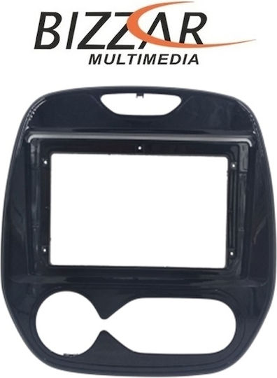 Bizzar DIN Fascia Panels 2 Din Compatible with Screen 9" for Renault Captur with Clima 2015-2020