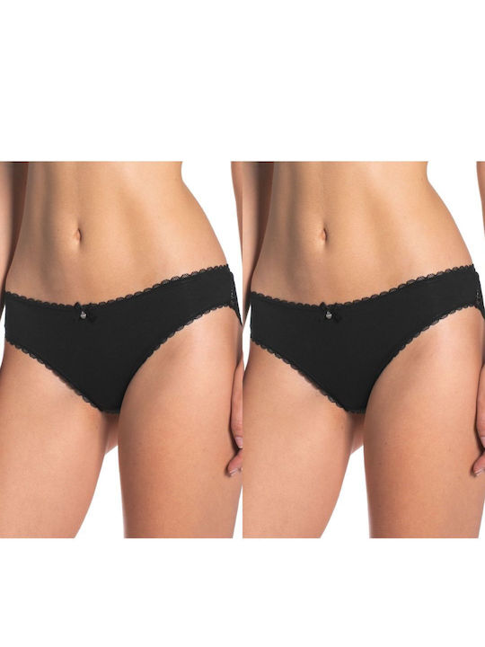 Lama cotton mini bikini 2 pieces Black