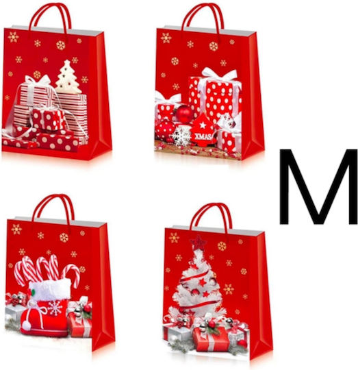 Total Gift Χάρτινη Χριστουγεννιάτικη Τσάντα για Δώρο 26x10.5x32εκ. (Διάφορα Σχέδια)