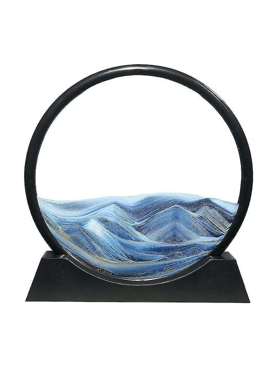 Glass Abstract Table Decor 35x5x30cm