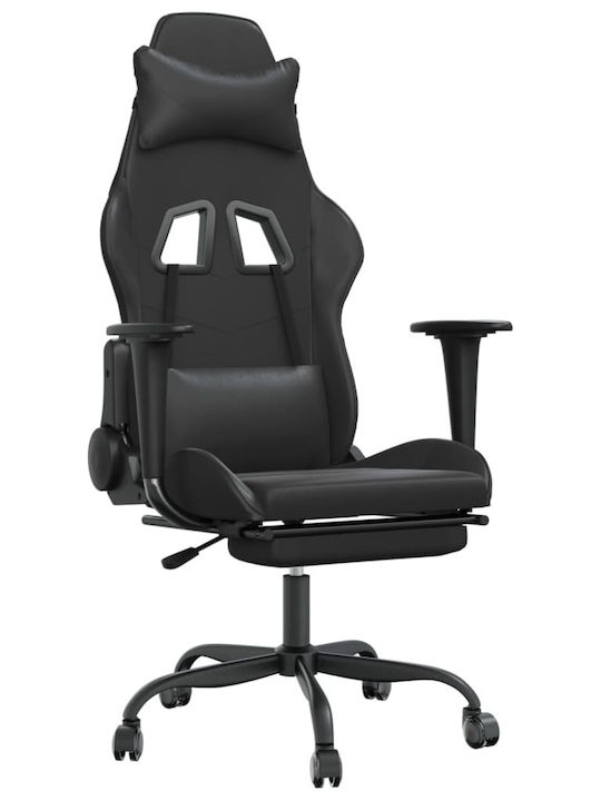 vidaXL 3143661 Gaming Chair with Footrest Black