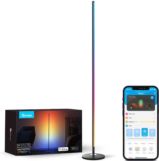 Govee LED Подова Лампа В140xД20см. с RGBW Светлина Черен
