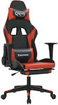 vidaXL 3143700 Gaming Chair with Footrest Black / Red