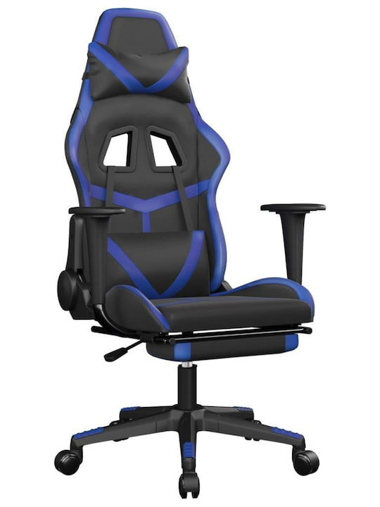 vidaXL 3143676 Gaming Chair with Footrest Black...
