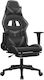 vidaXL 345438 Gaming Chair with Footrest Black ...