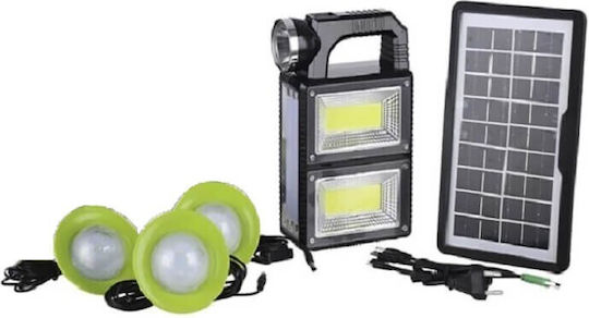 Factory Sistem De Iluminat Solar GD-8533 Cu Obiectiv 3 Becuri Și Încărcător USB GD-8533