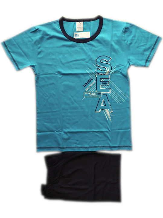 Natura Kids' Pajamas Summer Turquoise