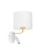 TK Lighting Richi Μοντέρνο Φωτιστικό Τοίχου με Ντουί E27 Λευκό 25x25εκ.