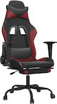 vidaXL 3143660 Gaming Chair with Footrest Black / Burgundy