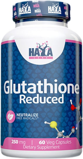 Haya Labs Glutathione Reduced 250mg 60 Κάψουλες