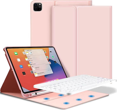 Tech-Protect SC Pen Flip Cover Plastic cu Tastatură Engleză SUA Roz iPad 10.9 2022