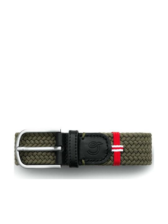 Cambridge Men's Belt Knitted Khaki