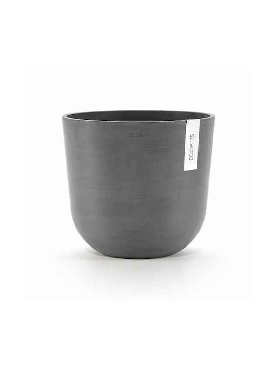 Ecopots round pot Oslo 25 Grey