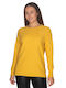 Blouse with cashmere neckline - Yellow 10805