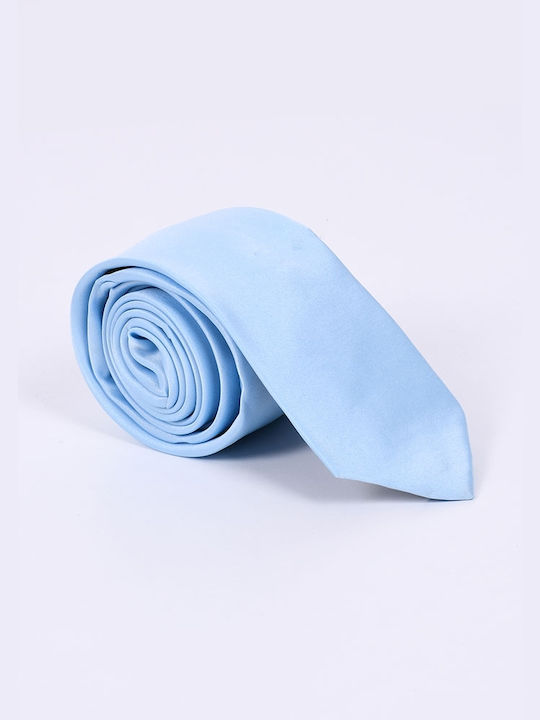 Cravată pentru bărbați Solid Color Thin Blue