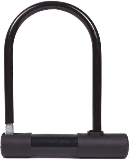 M-Wave U-Lock Bicycle Pedal Lock with Key Black 150x180mm