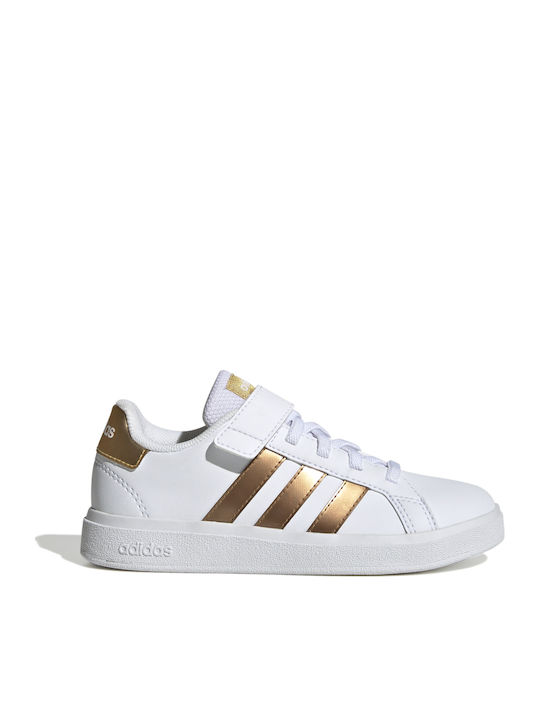Grand Court GRAND COURT 2.0 Kids Sneakers with Scratch White