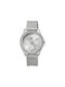 Q&Q Watch Chronograph with Silver Metal Bracelet