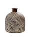 Espiel Decorative Vase Ecomix Brown 29.21x16.51x34cm