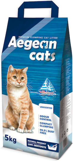 Aegean Cats Bentonite Cat Litter Unscented 5kg