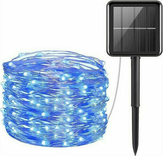 100 Lămpițe LED 10m. Roșii Solare tip Șir 1buc