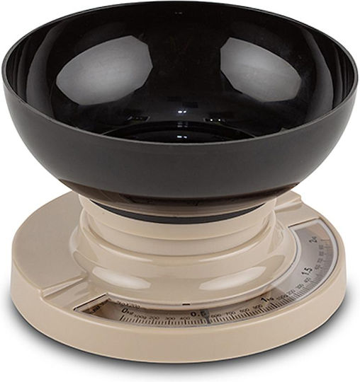Nava Misty Analoge Küchenwaage mit Eimer bis 2kg Schwarze