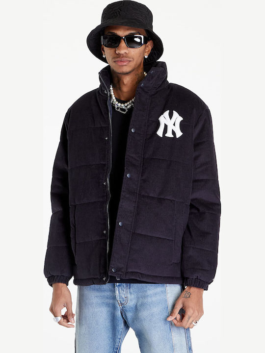 New York Yankees Winter Jacket Puffer Navy Blue