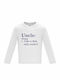 Kids Long Sleeve "Uncle Definition", White