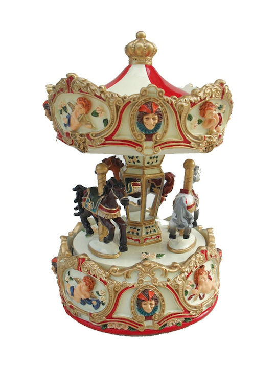 Carousel Weihnachts- Dekorative Darstellung Mehrfarbig mit Musik und Bewegung