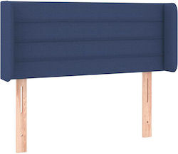 vidaXL Fabric Bed Headboard Blue 103x88cm