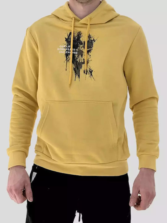 Hooded Sweatshirt Tommy Life Yellow