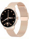 Oromed Oro Lady Stainless Steel 43mm Smartwatch with Heart Rate Monitor (Gold)