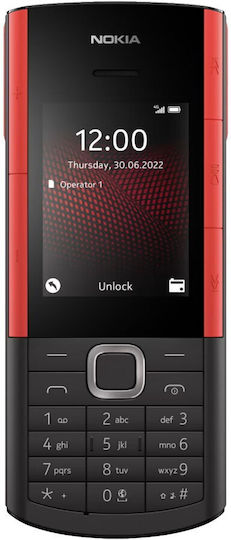 Nokia 5710 XpressAudio Dual SIM Mobile with Buttons Black/Red