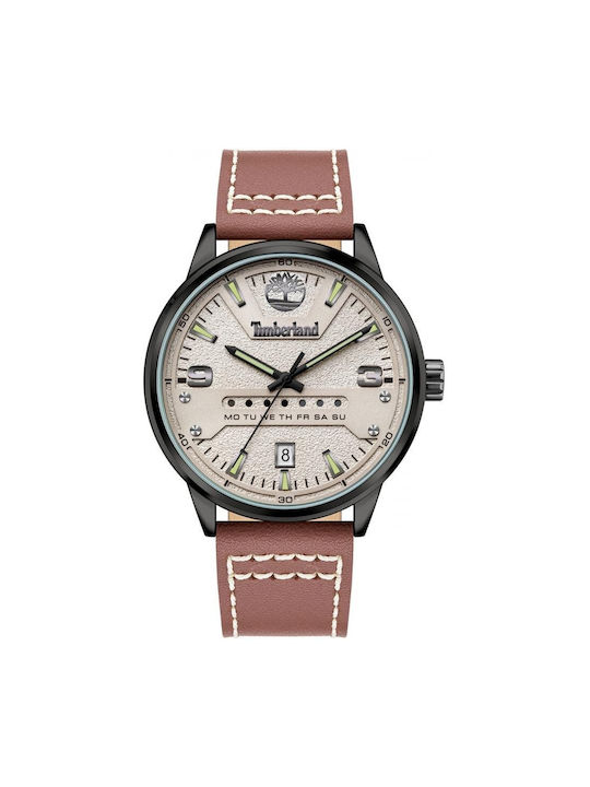 Timberland Ellacoya Z Watch Battery with Brown Leather Strap