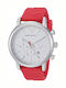 Emporio Armani Men's Watch 46mm Chronograph Battery with Red Rubber Strap