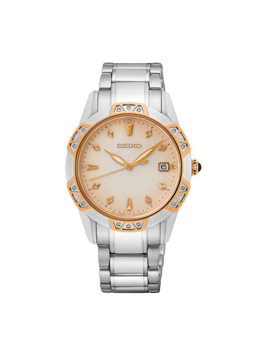Seiko Дамски Часовник 33.2mm Кварцов със Сребриста Метална Верижка