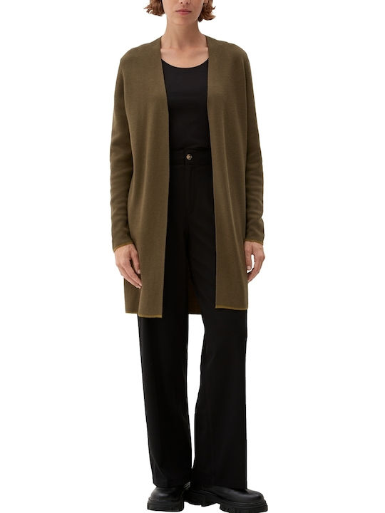 S.Oliver Long Women's Cardigan Khaki