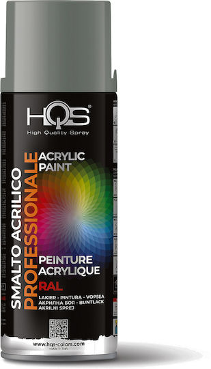 HQS Σπρέι Βαφής Ακρυλικό Γκρι RAL 7043 400ml