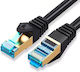 Montis S/FTP Cat.7 (10Gbps) Καλώδιο Δικτύου Ethernet 3m Μαύρο