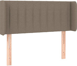 vidaXL Fabric Bed Headboard Taupe 103x88cm