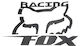 ADHESIVE FOX RACING BLACK