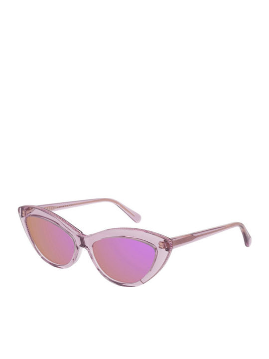 Stella McCartney Damen Sonnenbrille mit Rosa Kunststoff Gestell und Rosa Linse OSC0187S 010