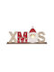 Beleuchtet Weihnachtliche Figur Aufschrift Höhe 28cm