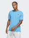 Adidas Αθλητικό Ανδρικό T-shirt Pulse Blue με Στάμπα