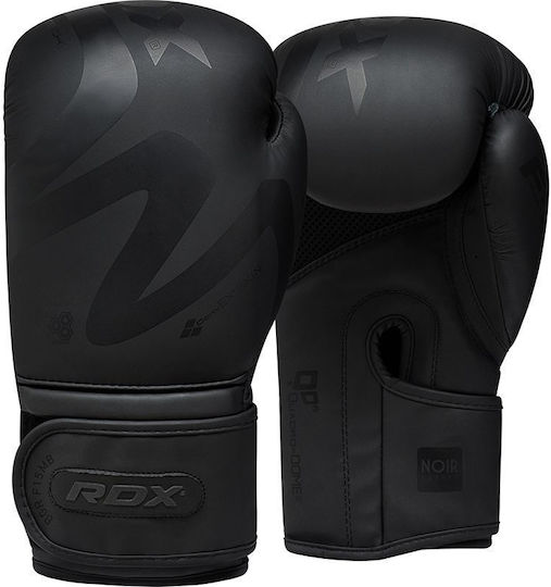RDX F15 Γάντια Πυγμαχίας από Συνθετικό Δέρμα για Αγώνα Μαύρα