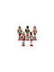 Aria Trade Christmas Wooden Nutcracker Ornament 5pcs