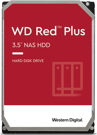Western Digital Red Plus 3TB HDD Hard Drive 3.5" SATA III with 256MB Cache for Desktop / NAS WD30EFPX