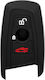 Silicone Car Key Cover Case with 2 Buttons for Bmw Black 129445
